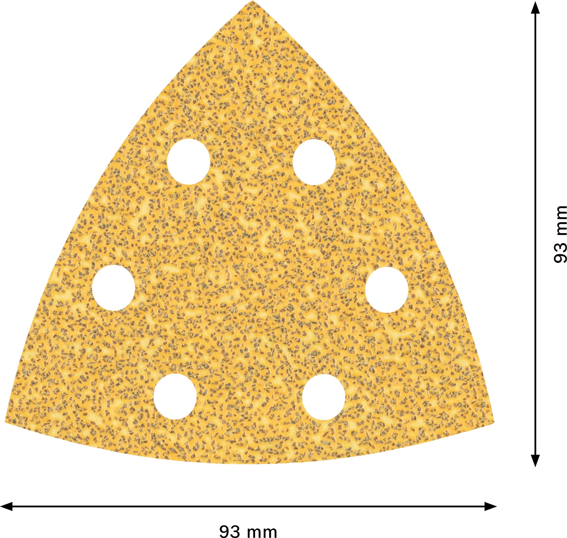 Feuille abrasive triangulaire grain 93, lot de 40, marque Bosch. - 9