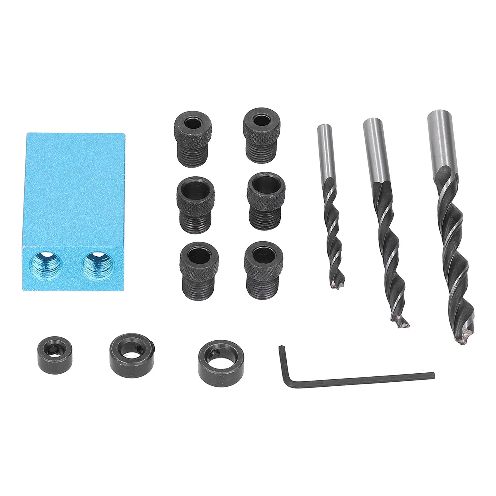 Gabarit De Trou De Poche En Alliage D'aluminium Pour Le Travail Du Bois Localisateur Angle Pour Les Projets De Menuiserie De Bricolage 7 Pieces 94519879