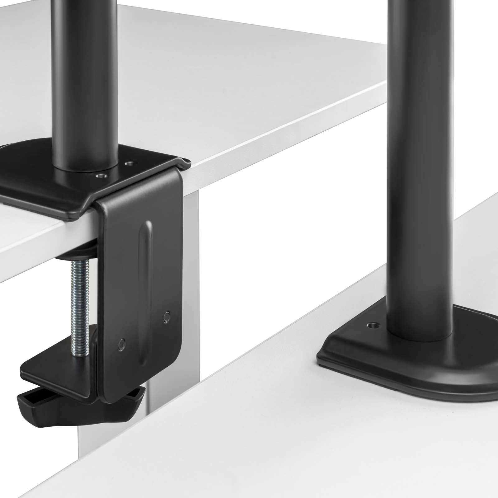 Support 2 Écrans Jusqu'à 32 Pouces 2x Ordinateur 9 Kg Ressort à gaz Fixation de table VESA 75/100 PC Bras Articulé Porte-Ordi Inclinaison… Wiltec - 8