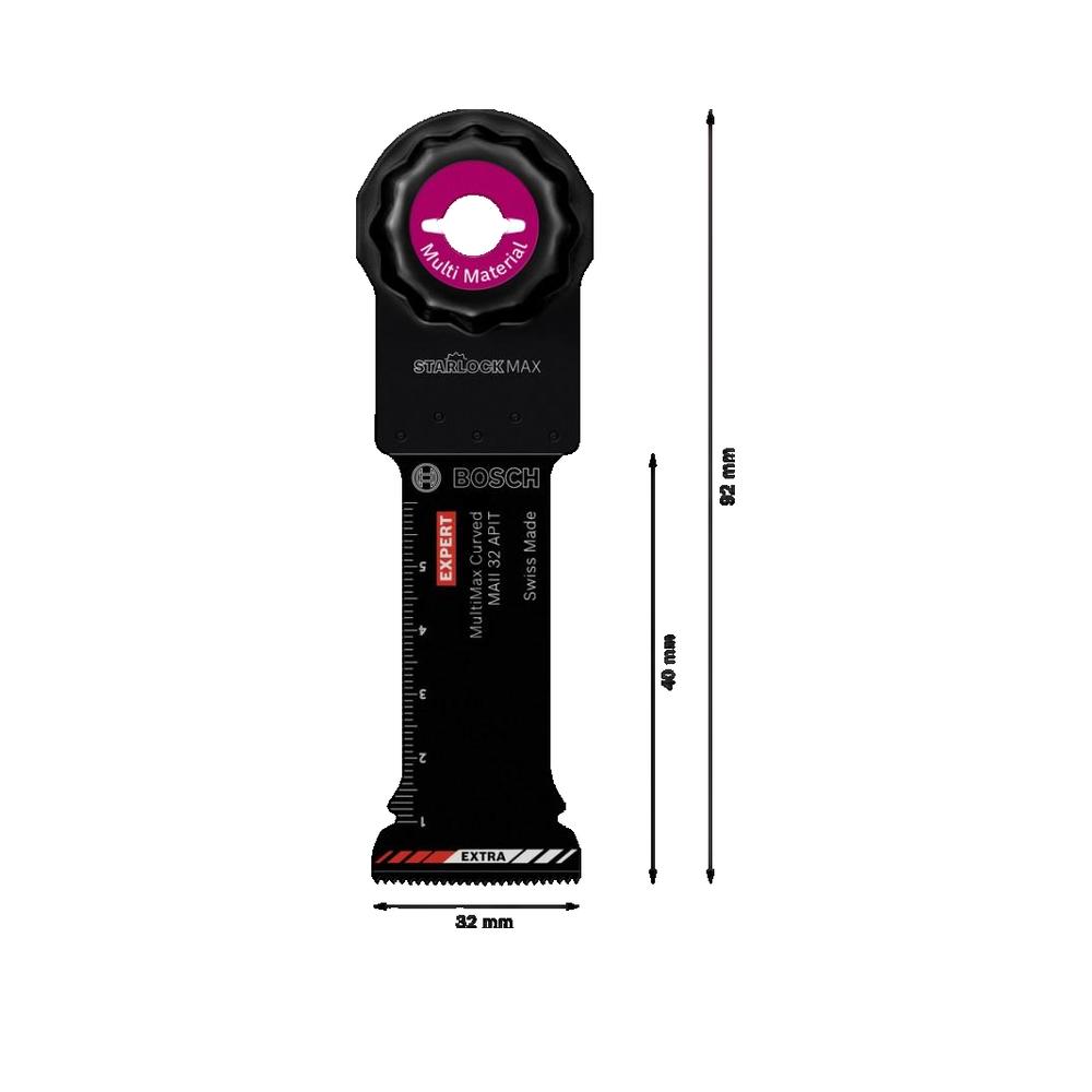 Brzeszczot oscylacyjny Bosch Expert MultiMax AIZ 32 APIT technologia Carbide i design Curved-Tec