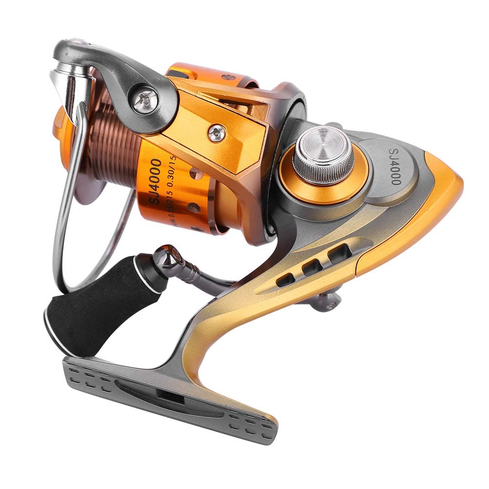 Moulinet Léger En Métal Noir Pour La Pêche Au Sel, Ligne