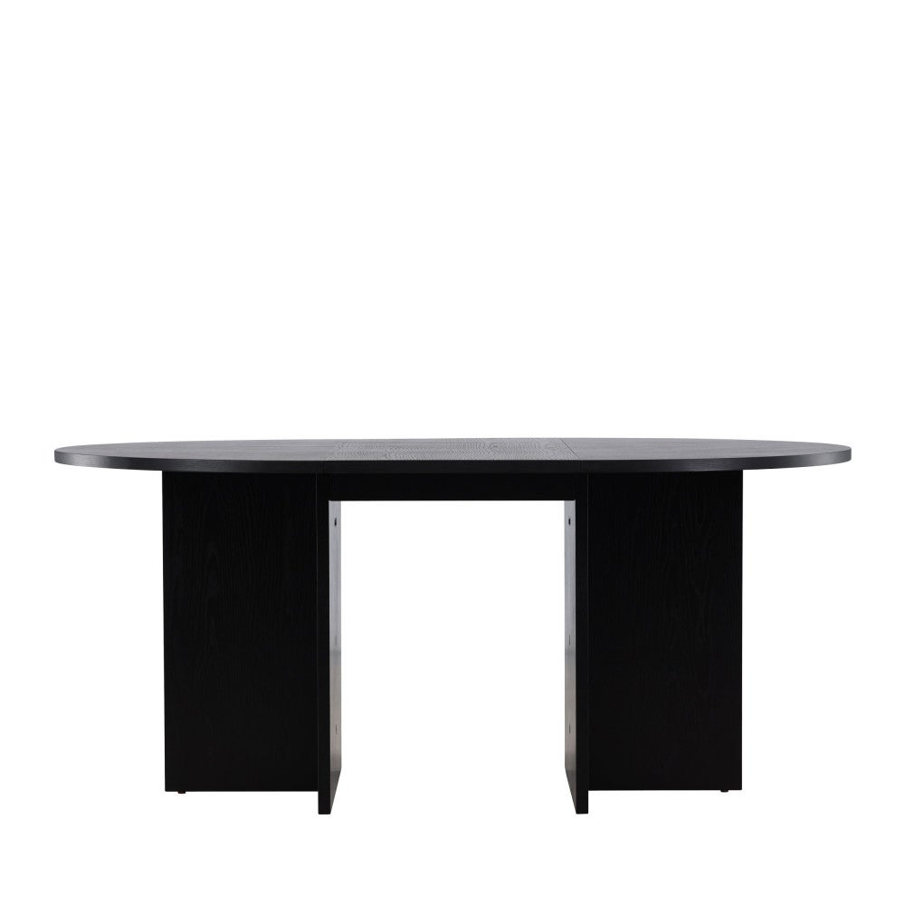Strada stół do jadalni Ø120cm. Z wysuwanym blatem czarny.