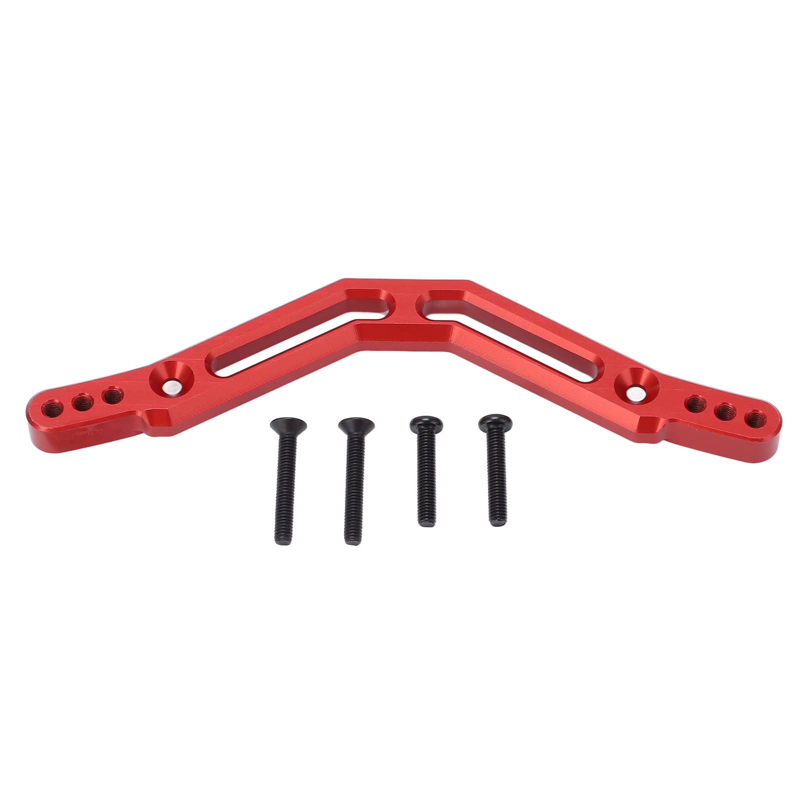 Staffa ammortizzatore posteriore in alluminio per piastra ammortizzatore posteriore per auto telecomandata ARRMA 1/10 (rossa) - 7