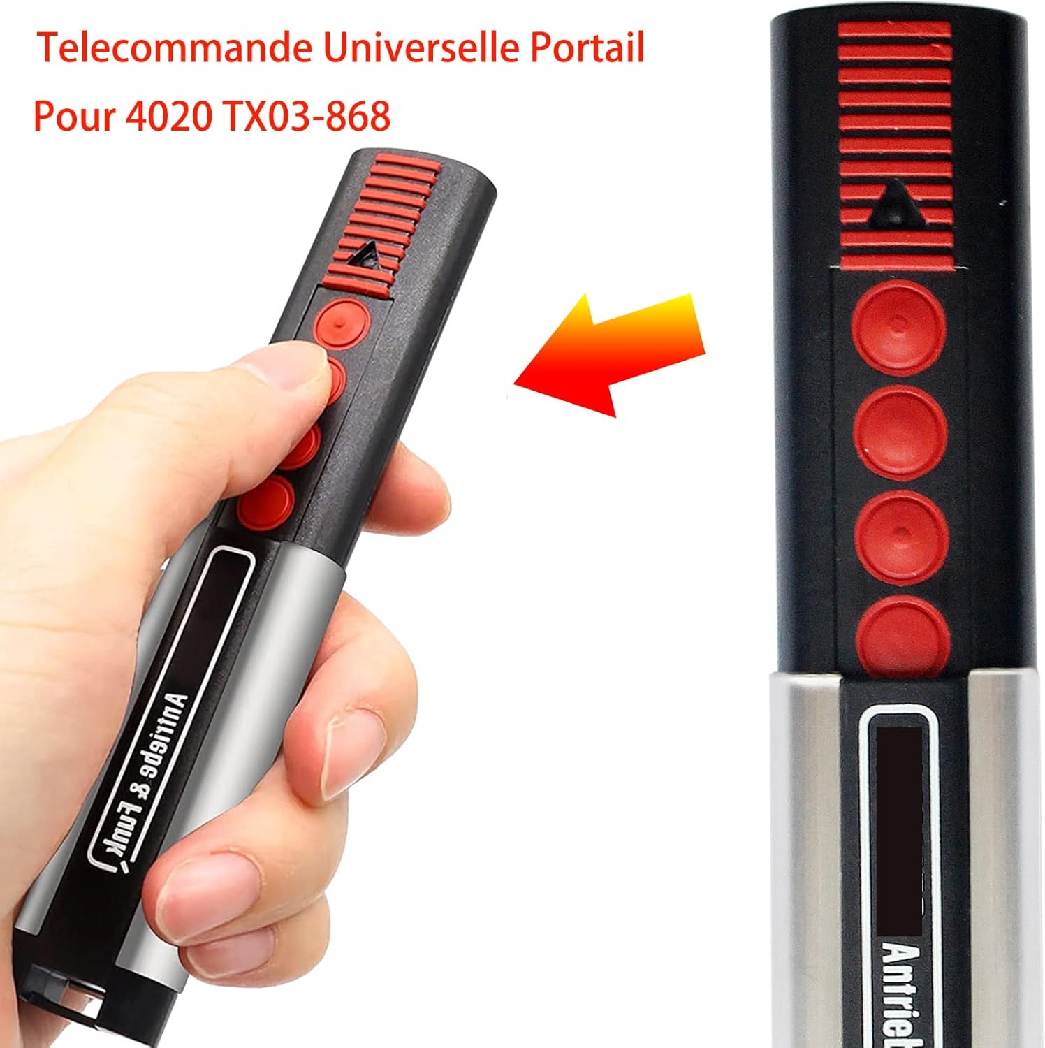 Telecomando di ricambio per porta da garage Sommer 4020 TX03 868-4, codice variabile 868 MHz (confezione da 2) - 3