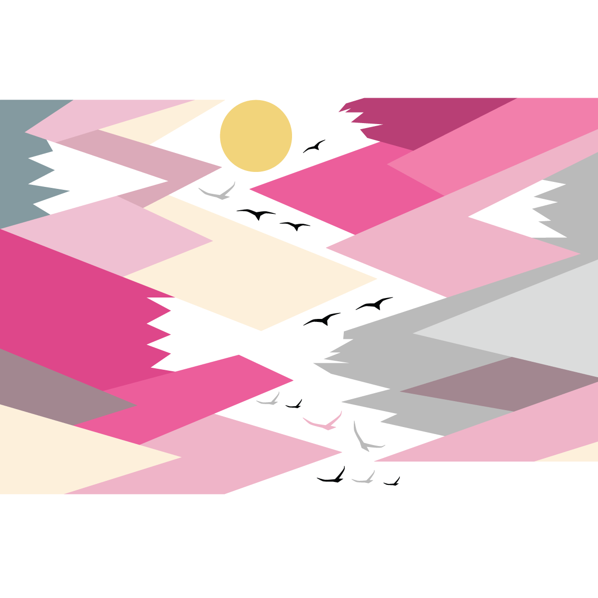 Adesivo bambino di montagna scandinavo martika - Sticker adesivo - adesivi murali - 70x105cm - 2