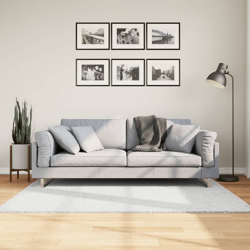 Dywan OVIEDO z krótkim włosiem, szary, 120x170 cm vidaXL