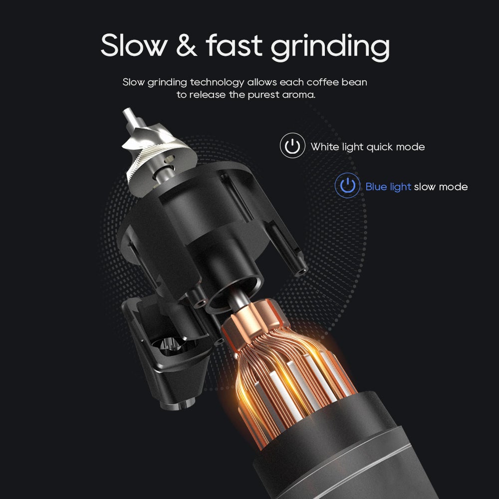 Moulin à Café Électrique HiBREW G5, Fraise Conique de 48 mm, 36 Vitesses de Broyage Réglables, pour Expresso/Turc/Verser/Mocca/Café - 3