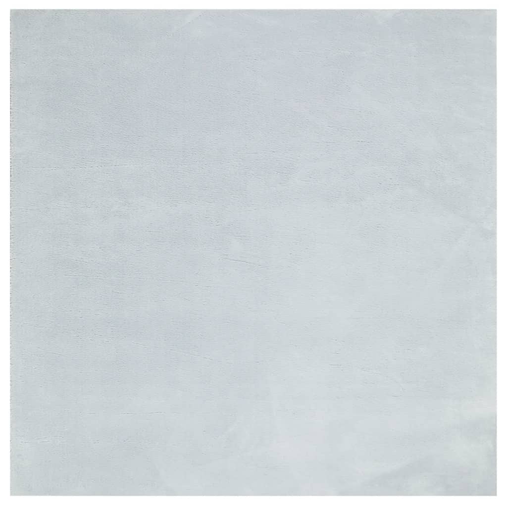 Alfombra de pelo corto suave lavable HUARTE azul, 160 × 160 cm - 2