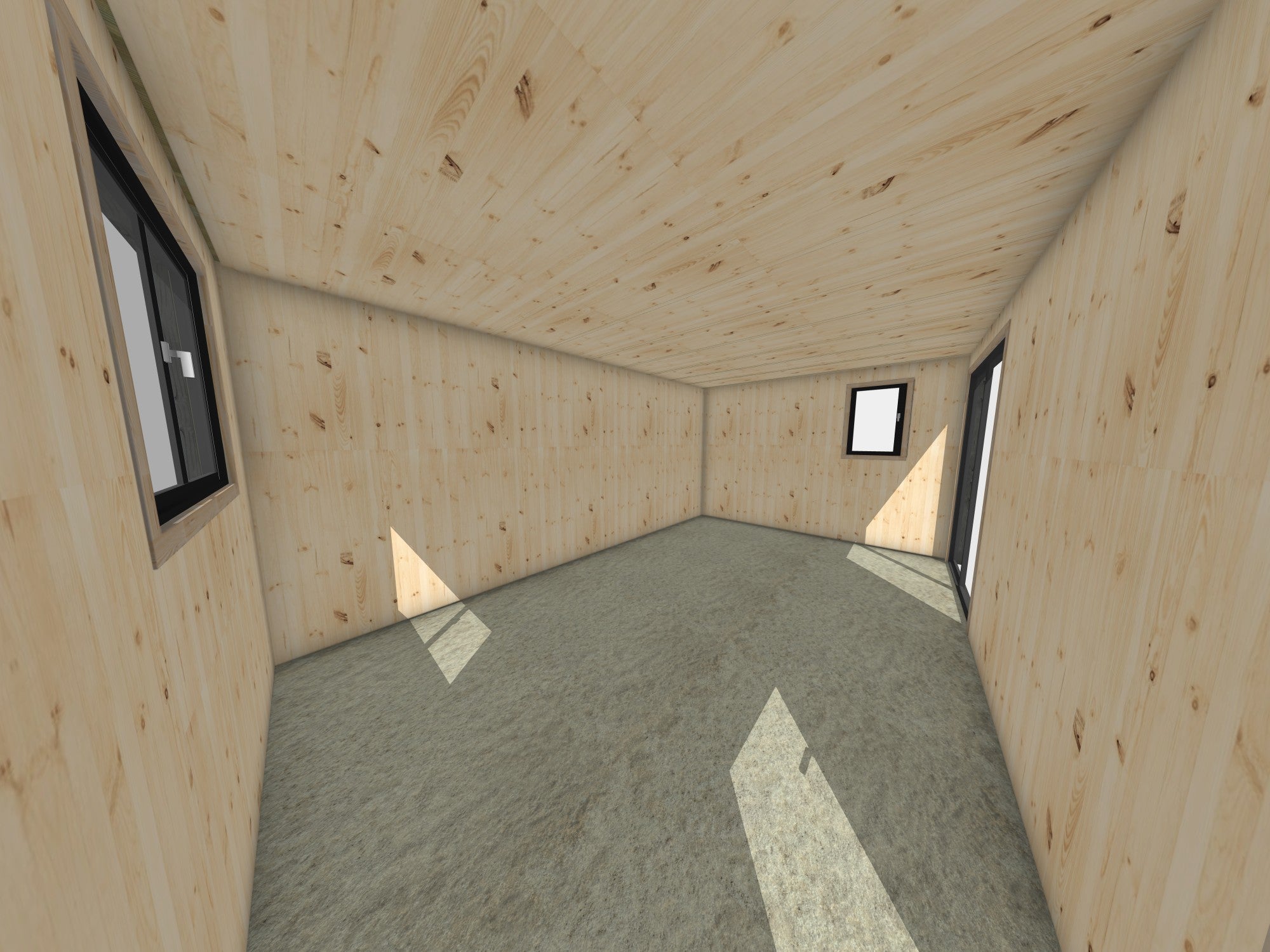 Studio de jardin hébergement en bois 5,5 x 3,5 x 2,7 m / menuiseries alu k-line - 5