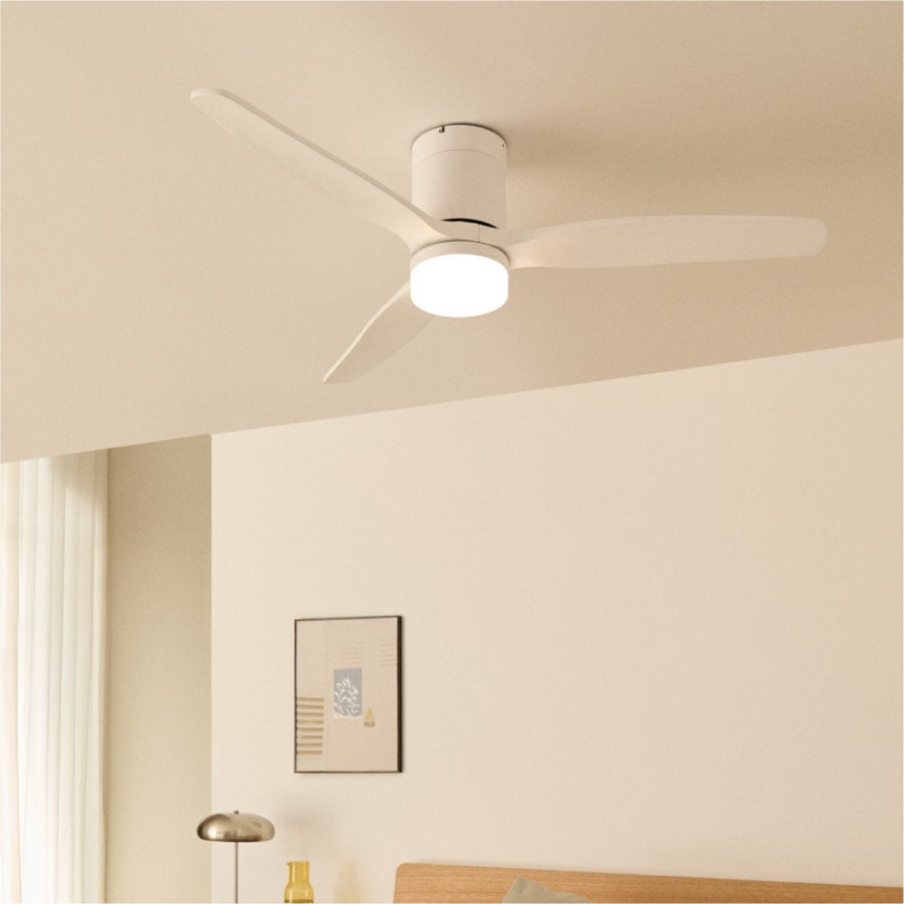 WIND CALM M - Ventilateur de plafond silencieux 40W avec pales techniques en ABS Ø132cm avec eclaraige sans wifi - 2