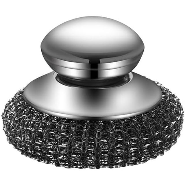 Cepillo de acero inoxidable con mango de alambre para limpiar la casa, la cocina, los platos y los accesorios.