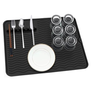 S&T INC. 328701 - Tappetino Da Cucina In Microfibra, Reversibile, 40 X 50 Cm, Colore: Blu Navy, 40 X 50 Cm