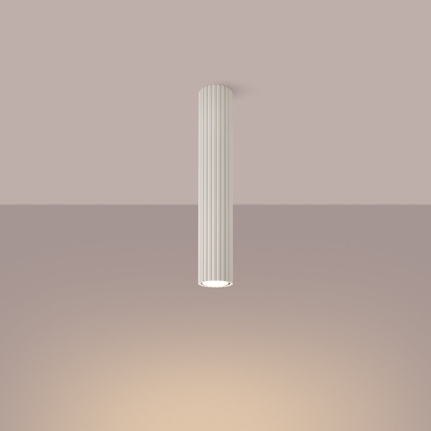 Plafon GLOOW 40 beżowy LED 3000K - 6.5x6.5x40cm Sollux