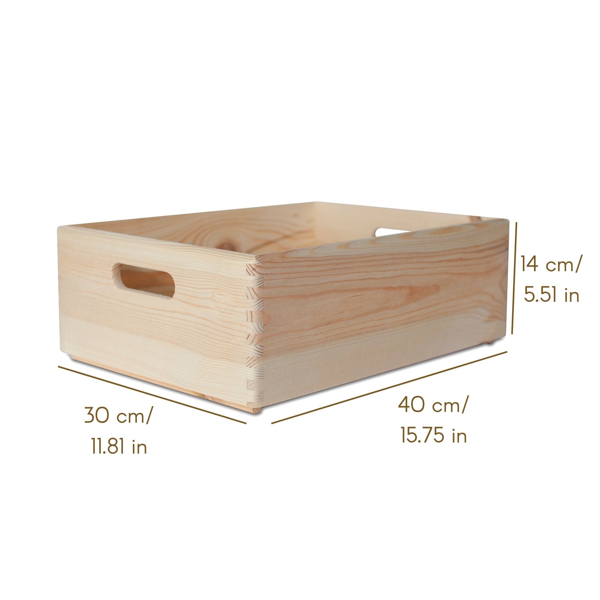 Caja Grande Creative Deco XL Verde Grande Caja De Madera Para