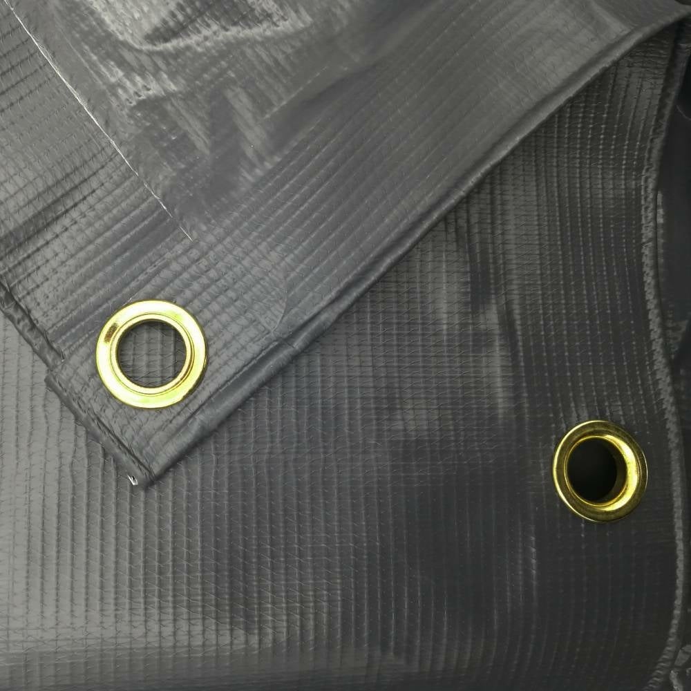 Bâche de protection pour remorque en PVC - 200x120 cm - 450 g/m² - Traitement anti-UV - Gris foncé - 200 x 120 - Gris - 5