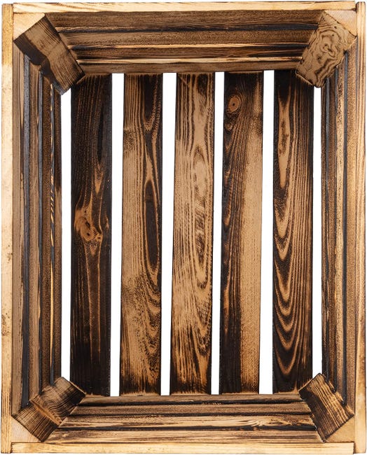 Scatola Di Legno Vintage BAS - 50x40x30cm, Per Frutta, Vino, Decorazione - Foto 12