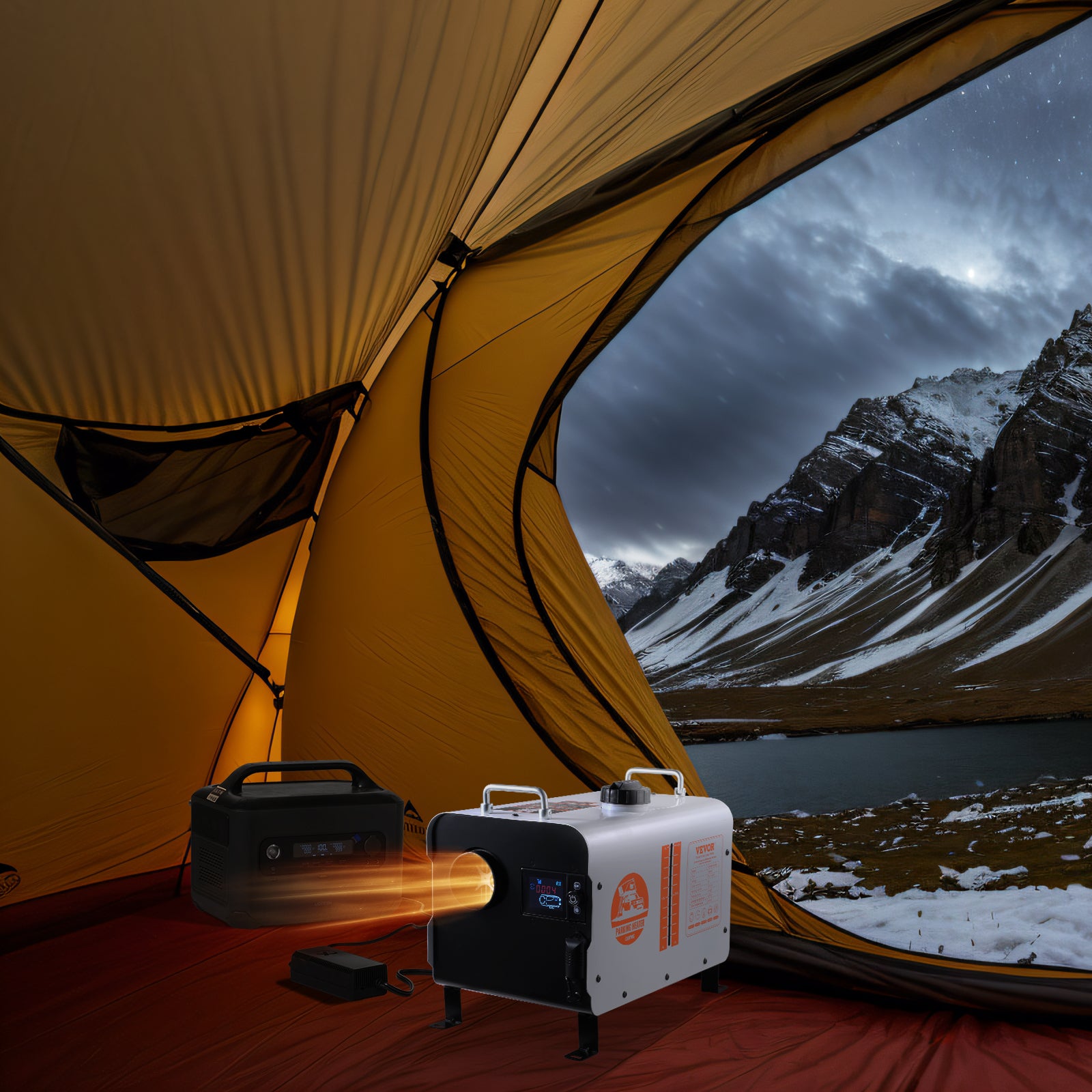 Nagrzewnica powietrza Diesel 12V/24V 8kW Bluetooth Pilot aplikacji Air Diesel VEVOR - 8