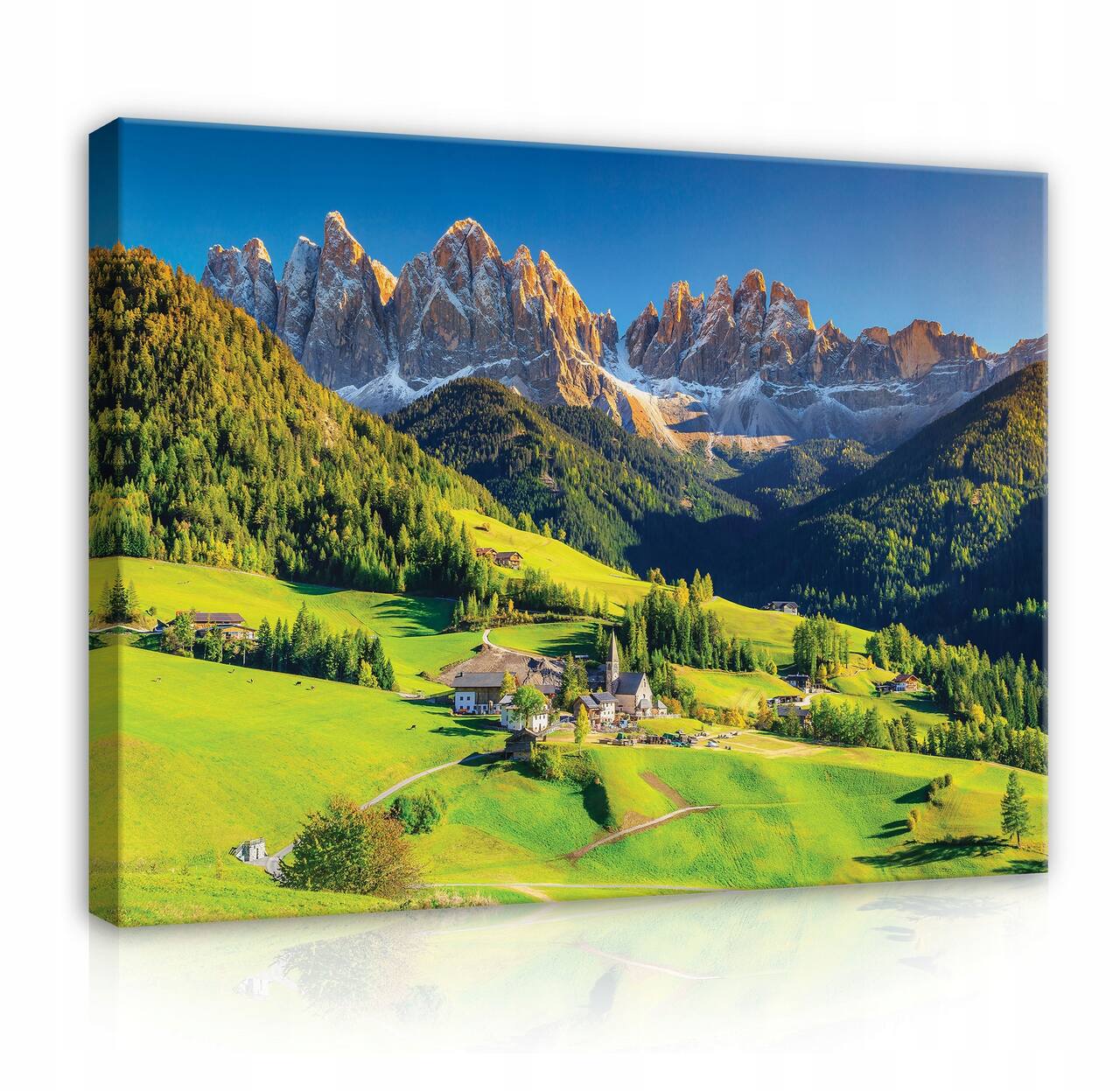 Cuadro en lienzo montañas paisaje naturaleza 100x75 cm xxl impresión en lienzo decoración de pared canvas para salón lista para colgar