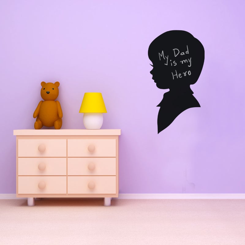 Adesivo Profilo ragazzo - Sticker adesivo - adesivi murali - 115x70cm - 3