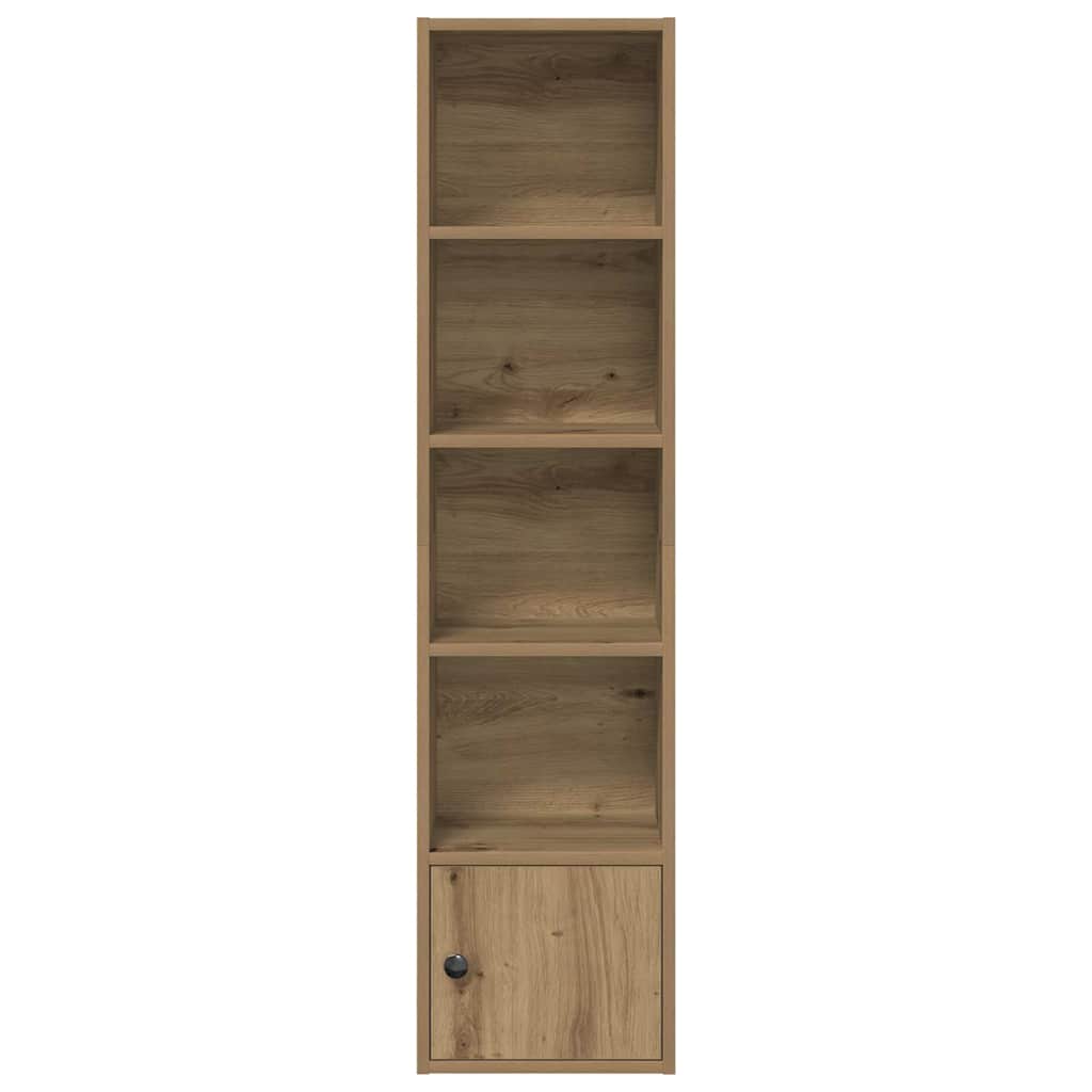 Bibliothèque pour Bureau en Bois Marron H. 127 x l. 31 x P. 24 cm - 4