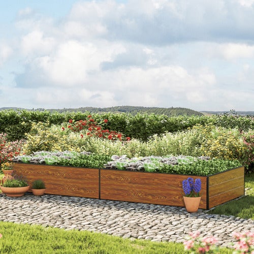119 x 297 x 39 cm Grządka podwyższona, optyka drewna