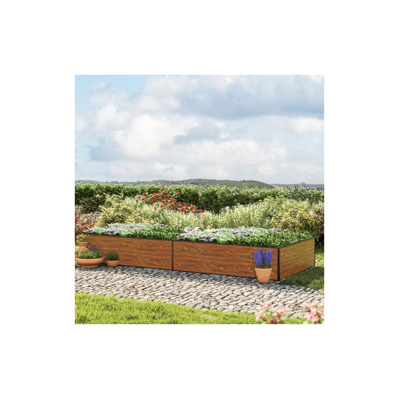 119 x 297 x 39 cm Grządka podwyższona, optyka drewna