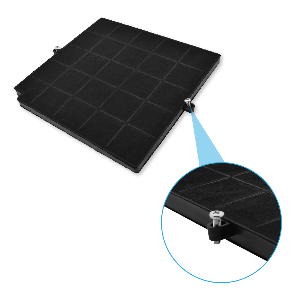 Filtre charbon AIRFORCE FC120 AFFCAF16CS 260X256X17 mm 480122100934 FC120, 50288593002, AMC981, 480122100934, 481249028007, F16 - 3