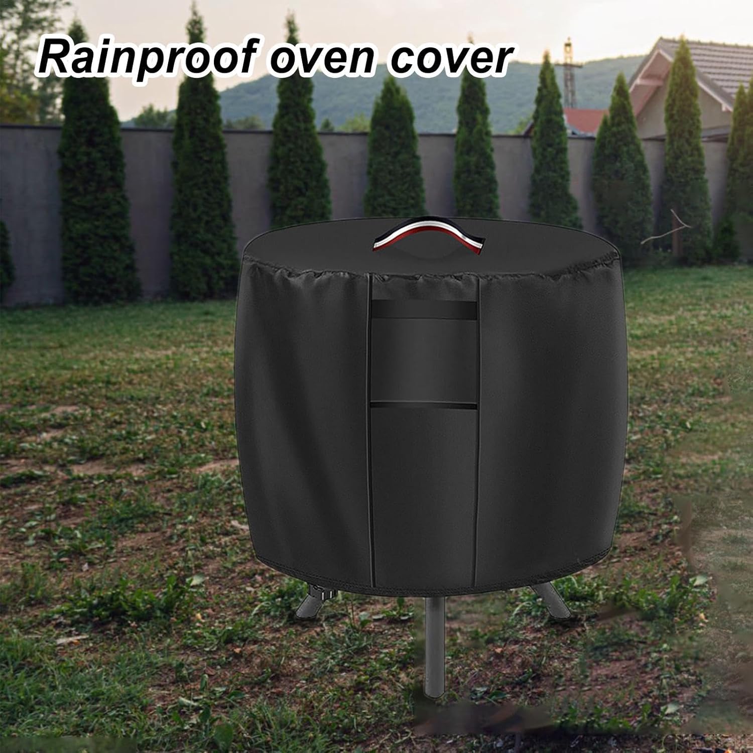 Housse de protection pour brasero ronde - Imperméable - Résistante à la décoloration - Pour brasero - 3