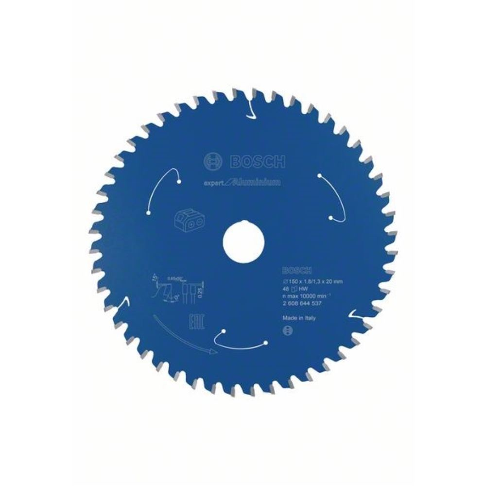 Tarcza pilarska Bosch Expert for Aluminium do akumulatorowych pilarek ręcznych 150 x 1,8 / 1,3 x 20 48 zębów - 2608644537