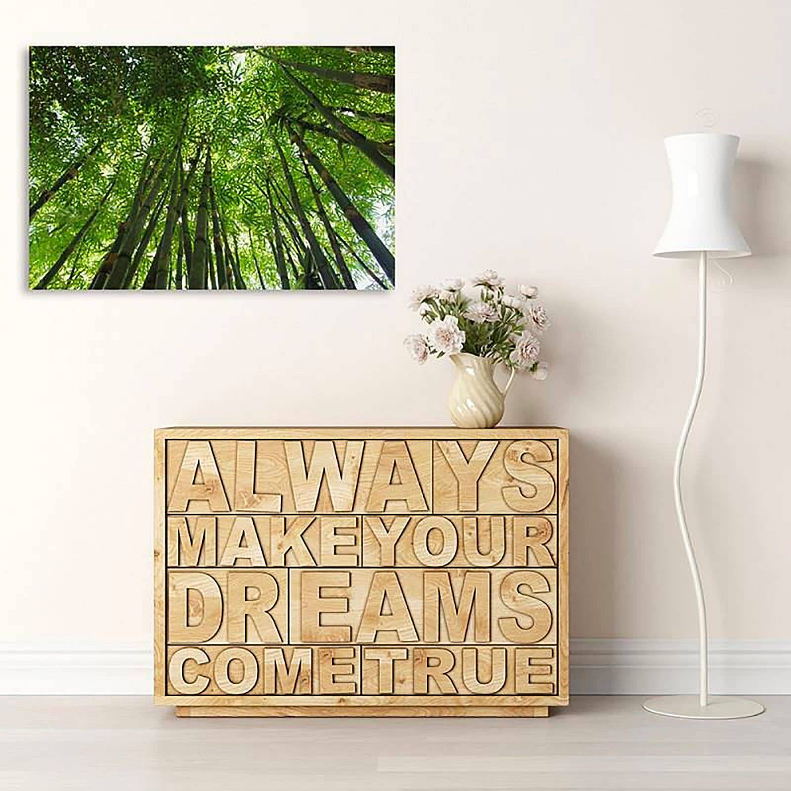 Tableau bois une bambouseraie - 40 x 30 cm - 3