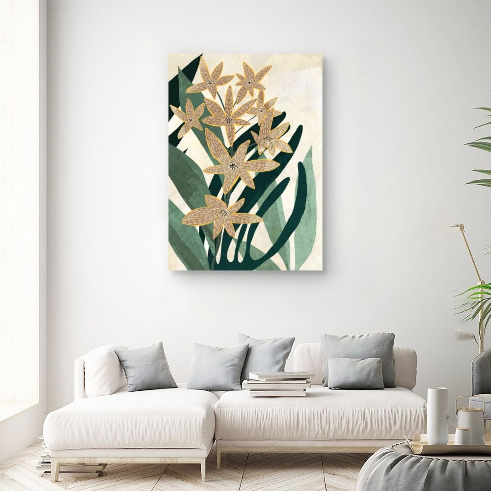 Toile Fleurs abstraites / 100x140cm / Fabriqué en France / DADA ART - 2