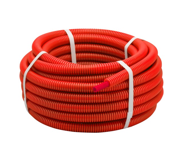 Couronne Tube PER Gainé Rouge Ø16 - Longueur 25 mètres NOYON & THIEBAULT