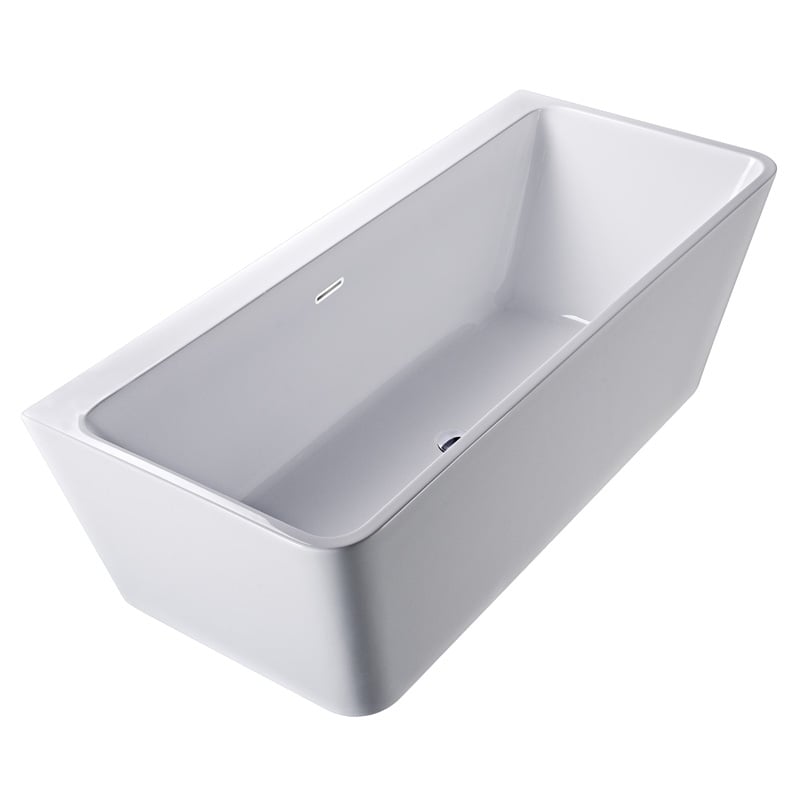 Cada freestanding Florida Alvaro New 150, 150x78x58 cm, dreptunghiulara, cu instalatie completa, garantie 2 ani, alb