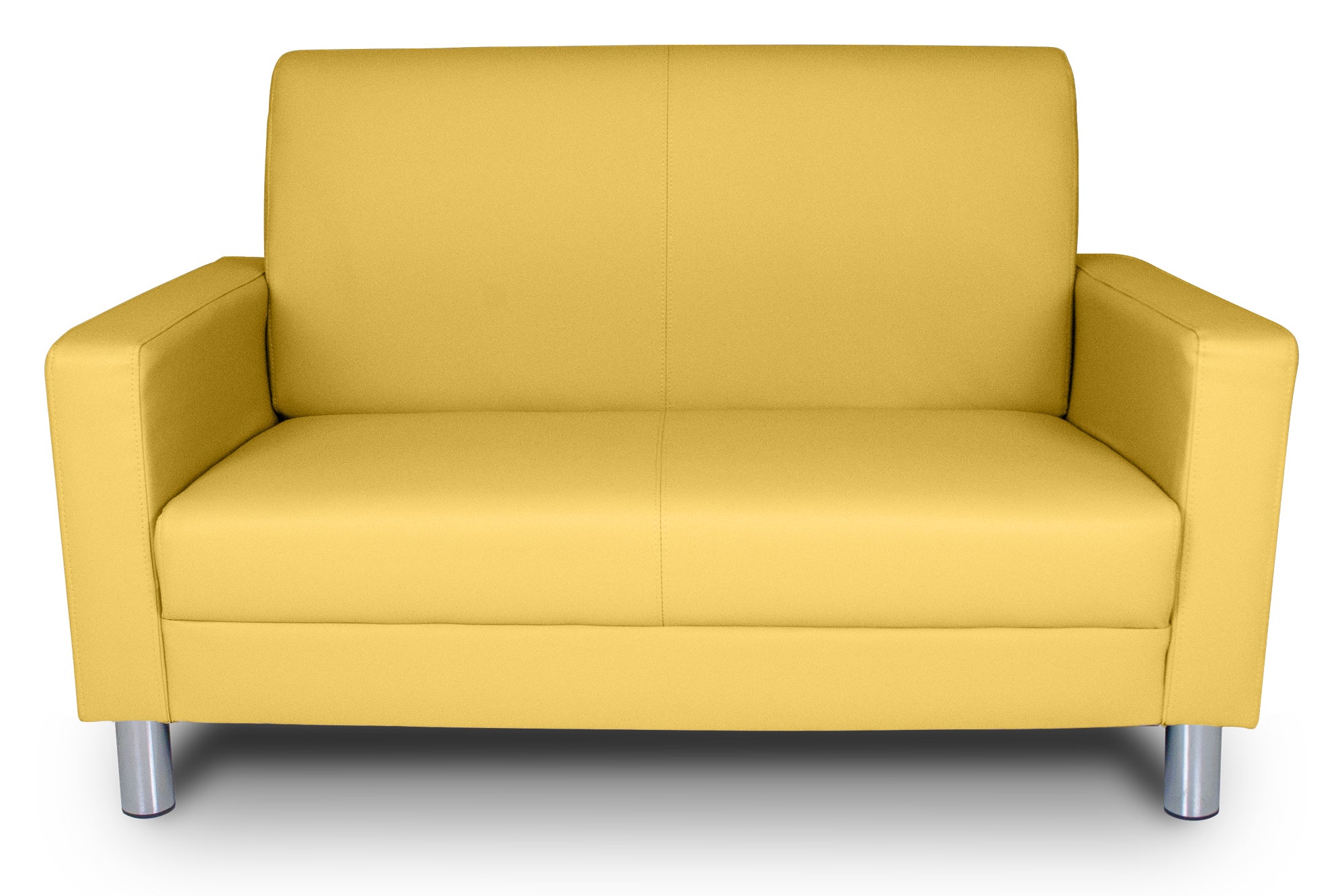 Divano posti in ecopelle giallo senape Charlie Leroy Merlin