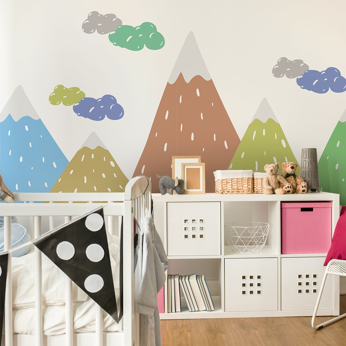 Adesivo bambino di montagna scandinavo dipaka - Sticker adesivo - adesivi murali - 120x180cm - 3