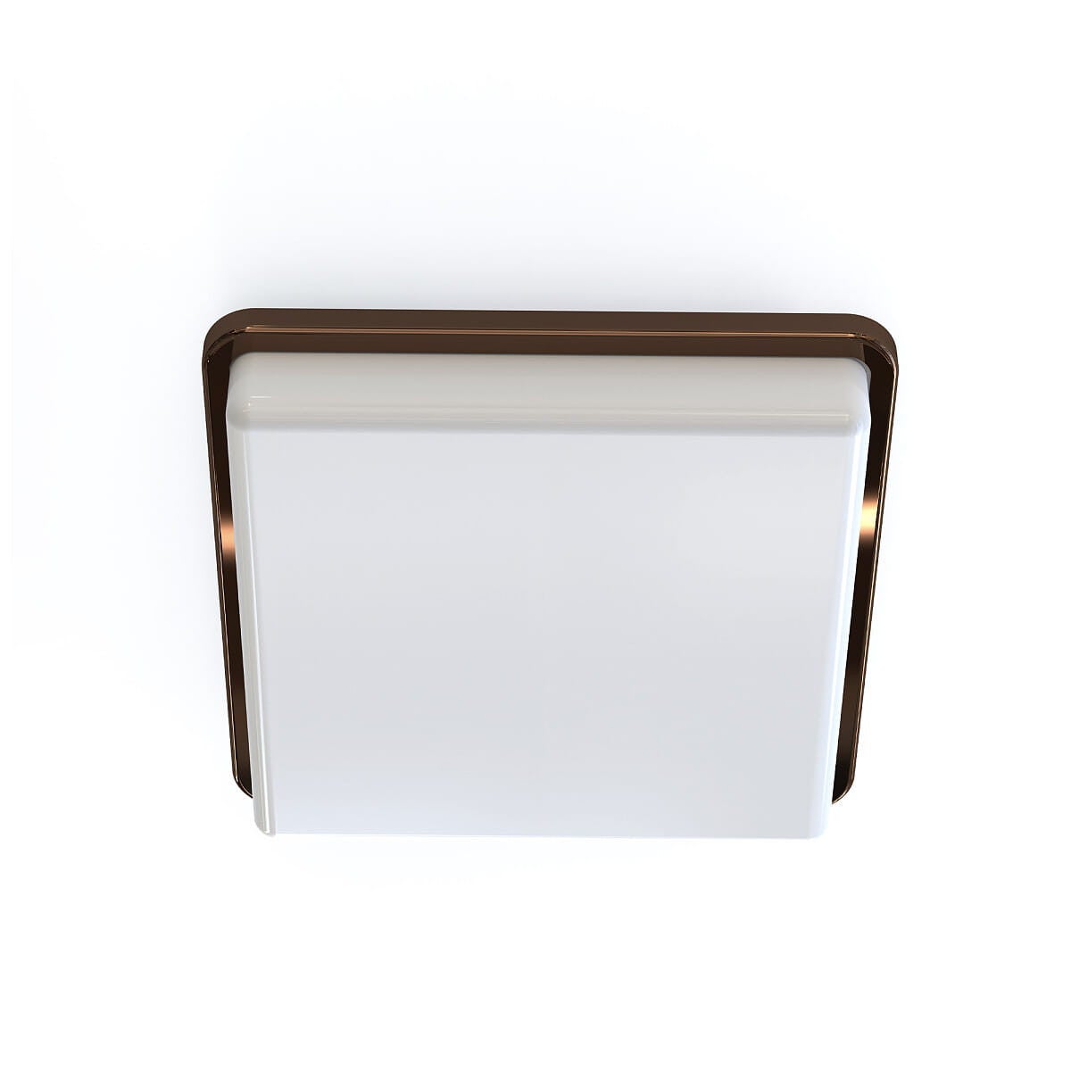 Plafon Tahoe kwadratowy brązowo-biały 2xE27x15W wym: 7 x 25 cm IP44 tworzywo sztuczne Nowodvorski Lighting