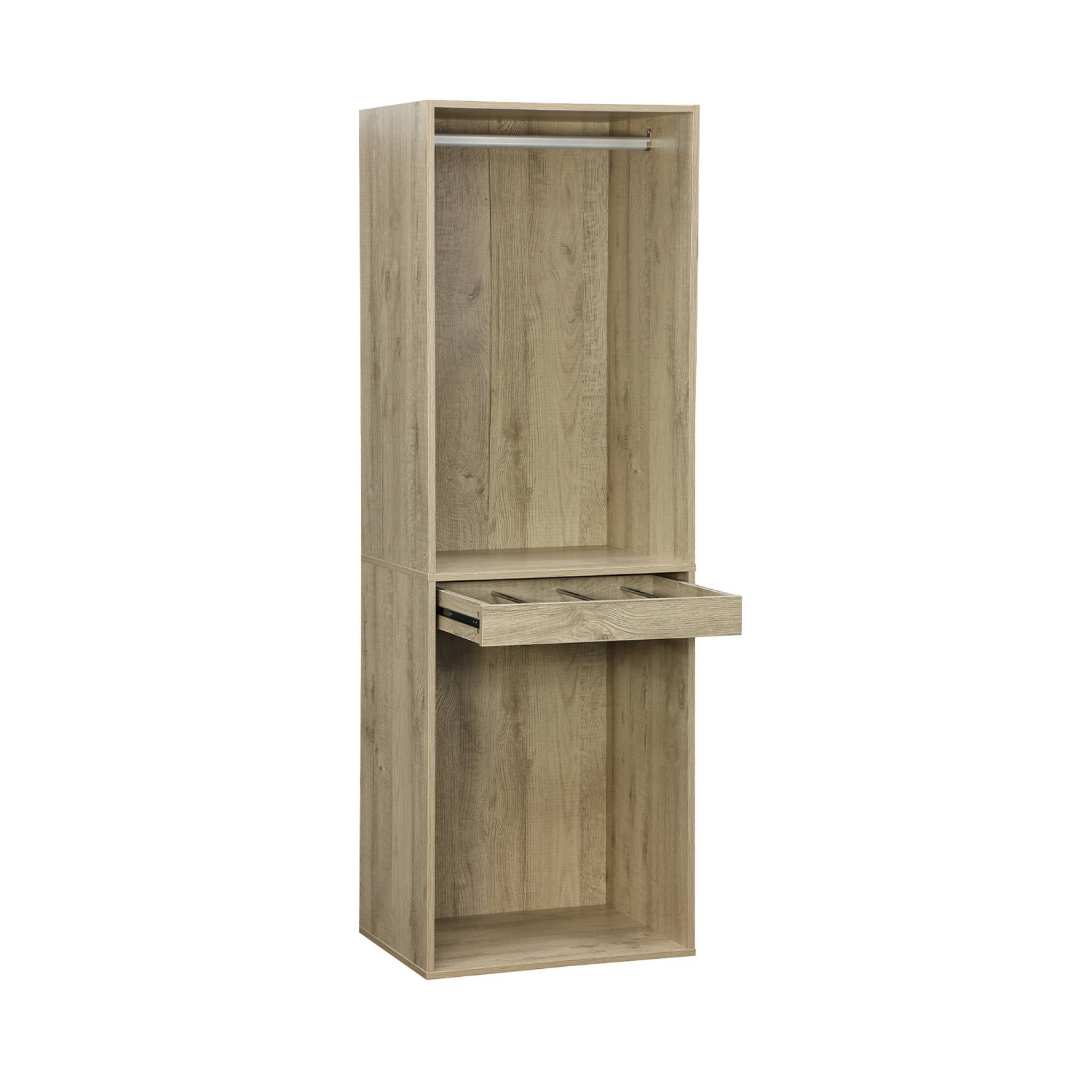 Module dressing avec penderie et porte-pantalons. naturel. panneaux stratifiés MODULO - 2