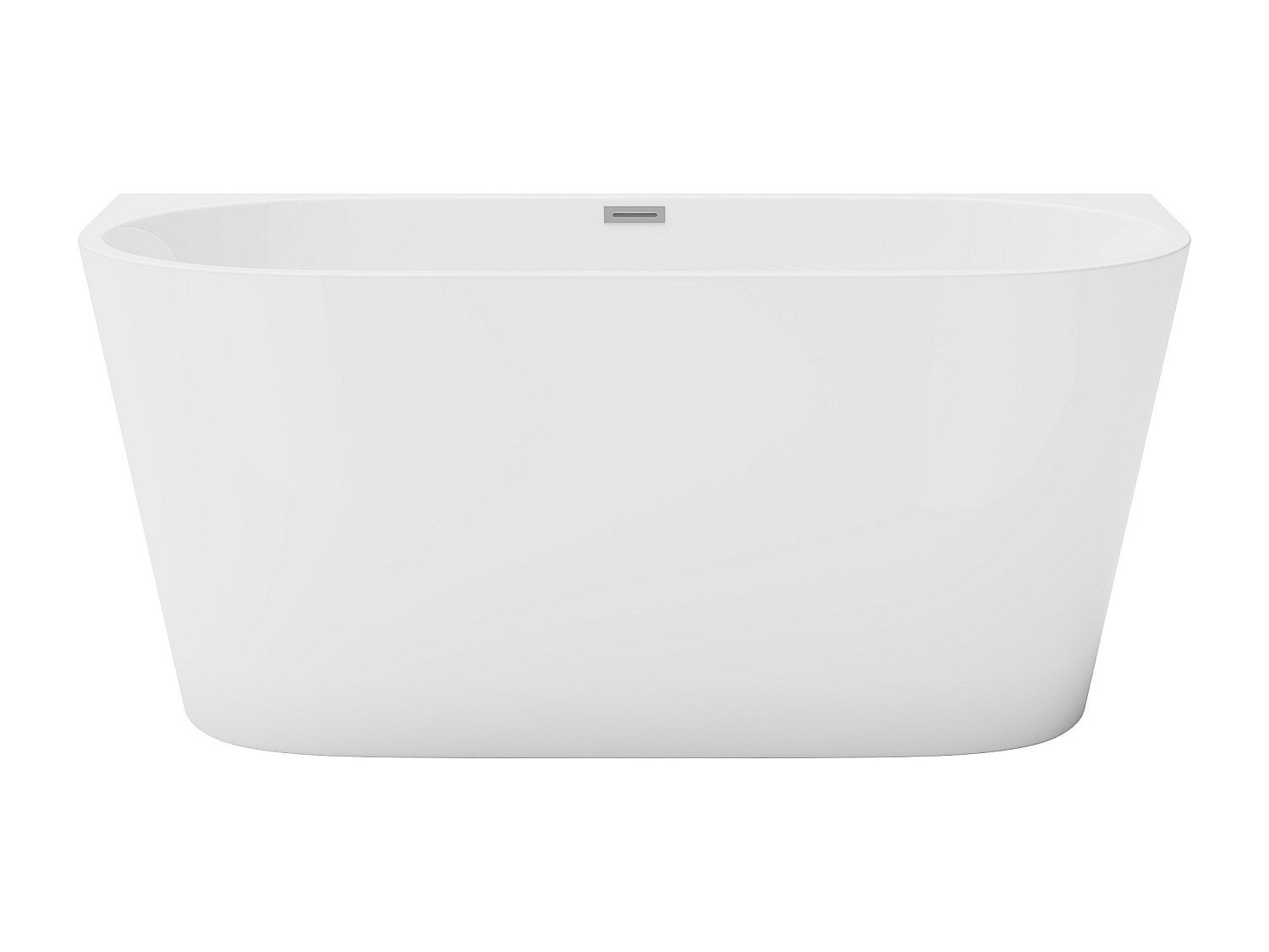 Bañera semi exenta - 175L - 130 x 71,5 x 58 cm - blanco - Acrílico - DIVINA - 2