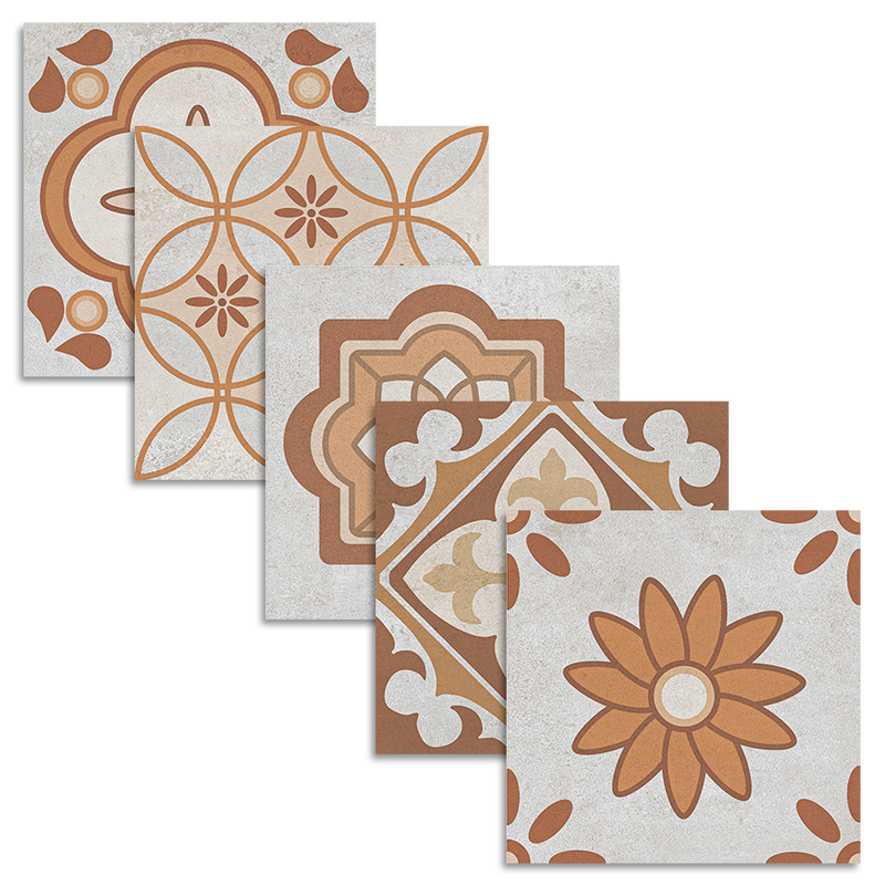 Piastrella da Pavimento Opaco CERTECA MONSERRATE Effetto Idraulico Marrone | 33,5x33,5 (Confezione da 13 unità = 1,46 m2) - 2