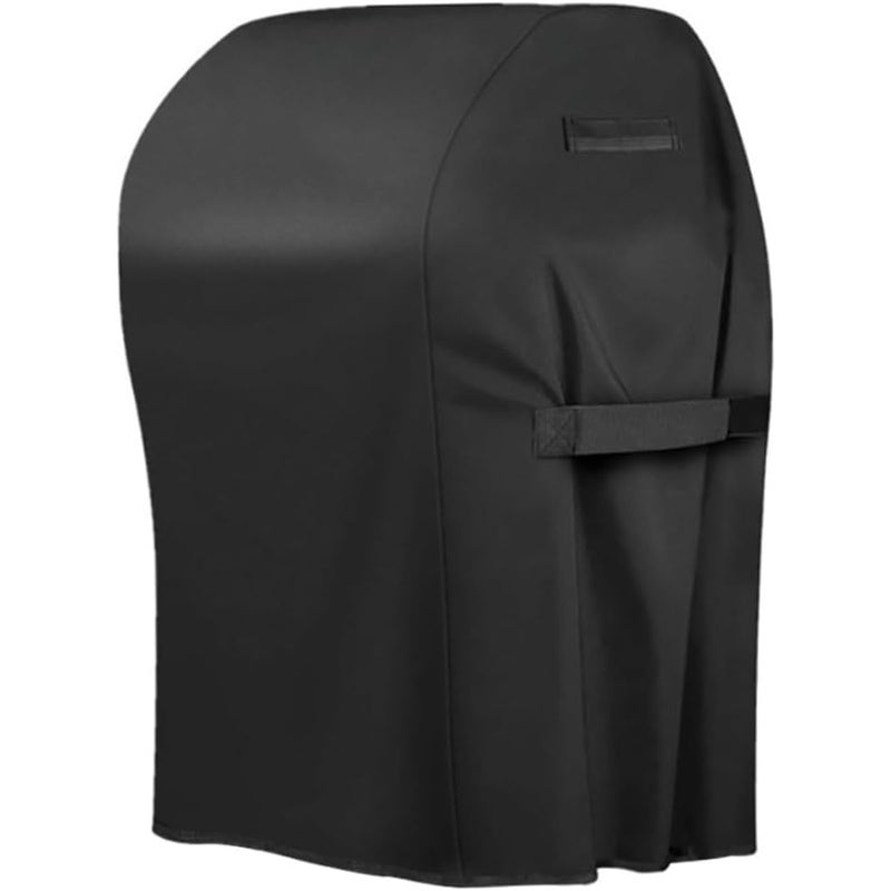 Czarny pokrowiec na grill, 66 x 76 x 109 cm, odporny na deszcz, kurz, śnieg, słońce i wodę.