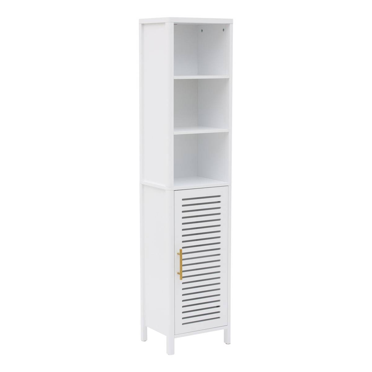 5Five Simply Smart Armario De Baño Orea Rectangular, 160 Cm De Altura, 1 Puerta, 5Five Blanco , Leroy Merlin