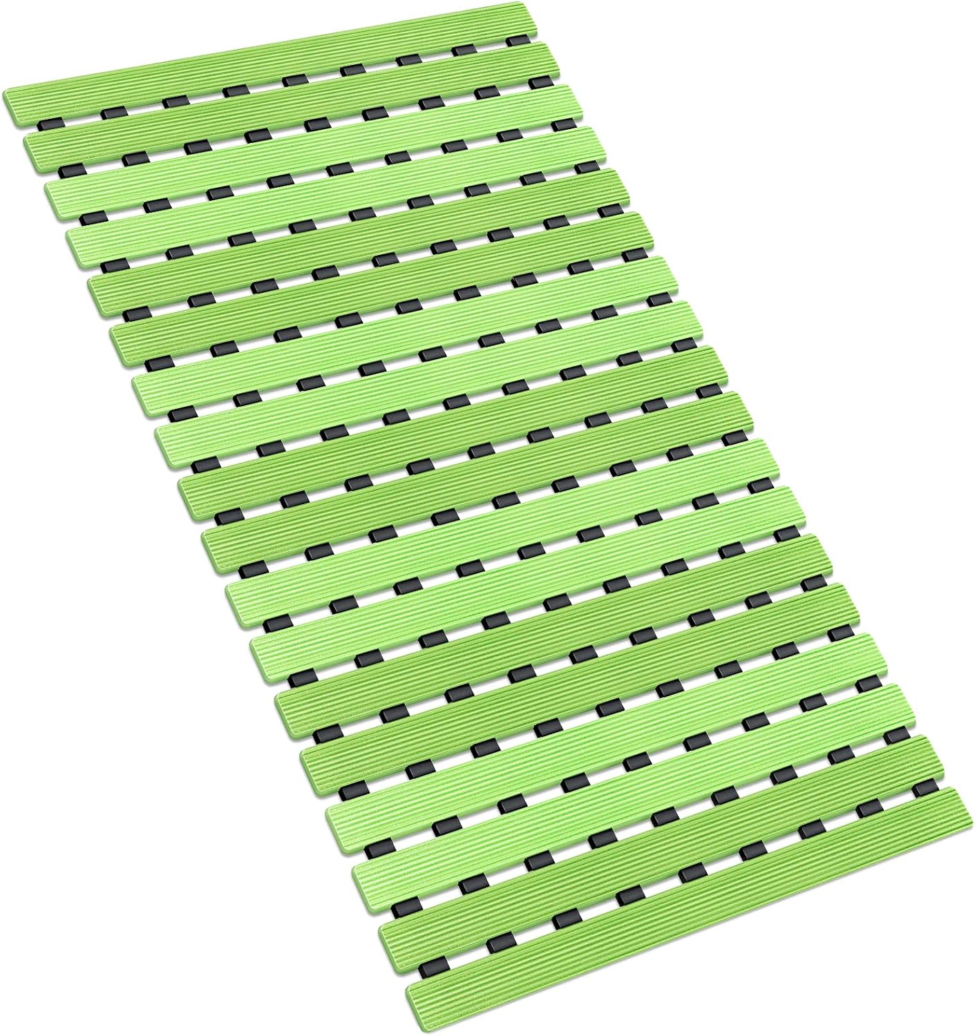 Szybko odprowadzająca wodę, antypoślizgowa mata łazienkowa do łazienki i kuchni, z solidnymi przyssawkami z tworzywa TPE, 40 x 63 cm (gradient zielon