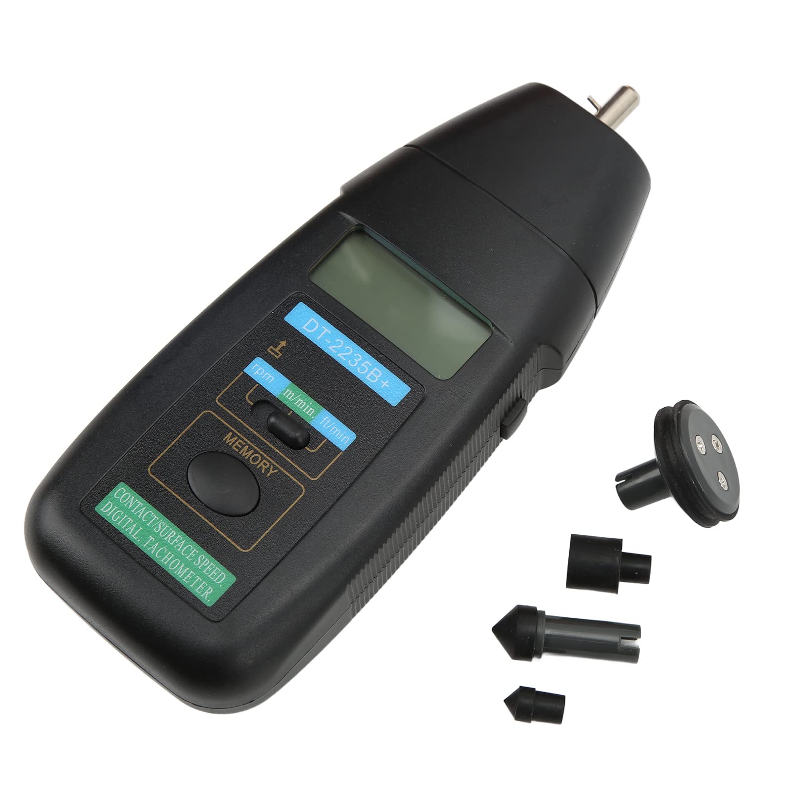 Cocosity Tachymètre de moteur Tachomètre LED à 4 chiffres bleu Capteur de commutateur de moto