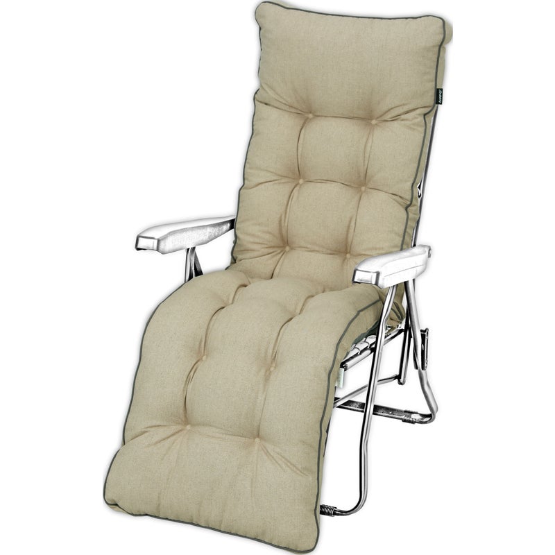 Poduszka na leżak z podnóżkiem AMPO wodoodporna beżowy 1 szt.