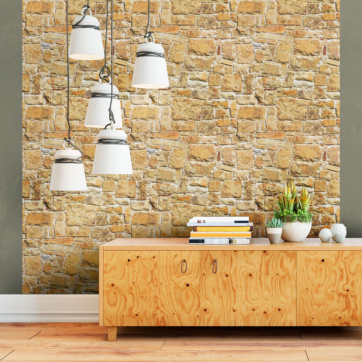 Vinilos piedras de charente - adhesivo de pared - revestimiento sticker mural decorativo - 60x60cm