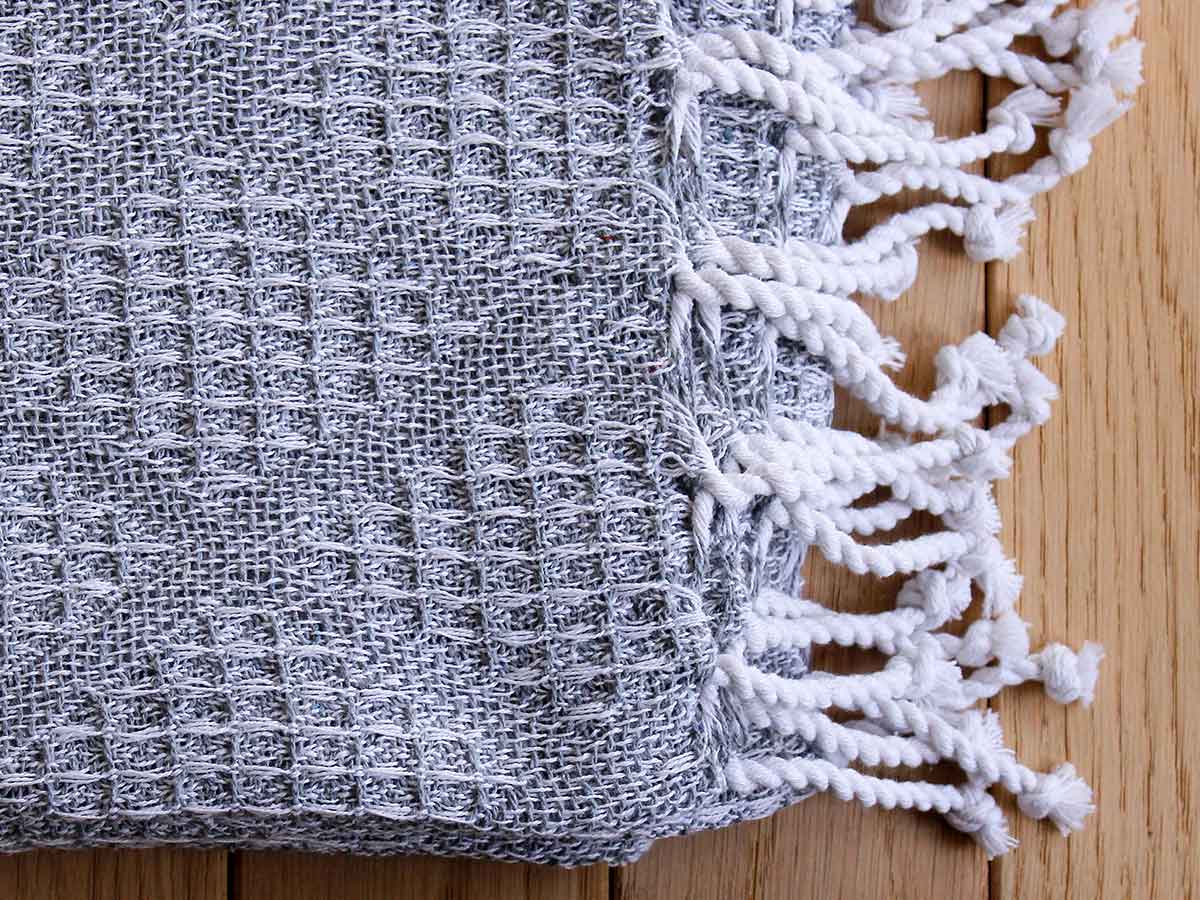 Manta jacquard con flecos - 3