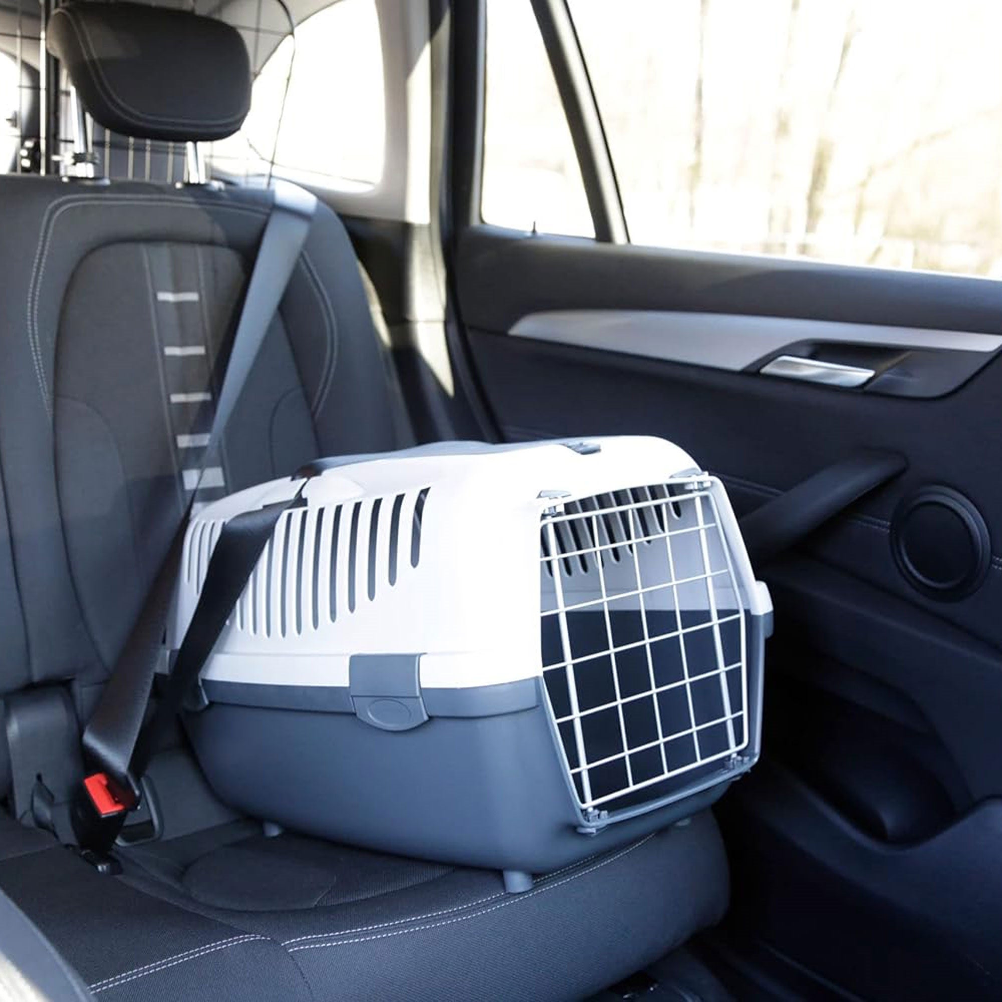 Transportador portátil para animais de estimação antracite, ideal para cães e gatos 48x31,5x31cm - 7