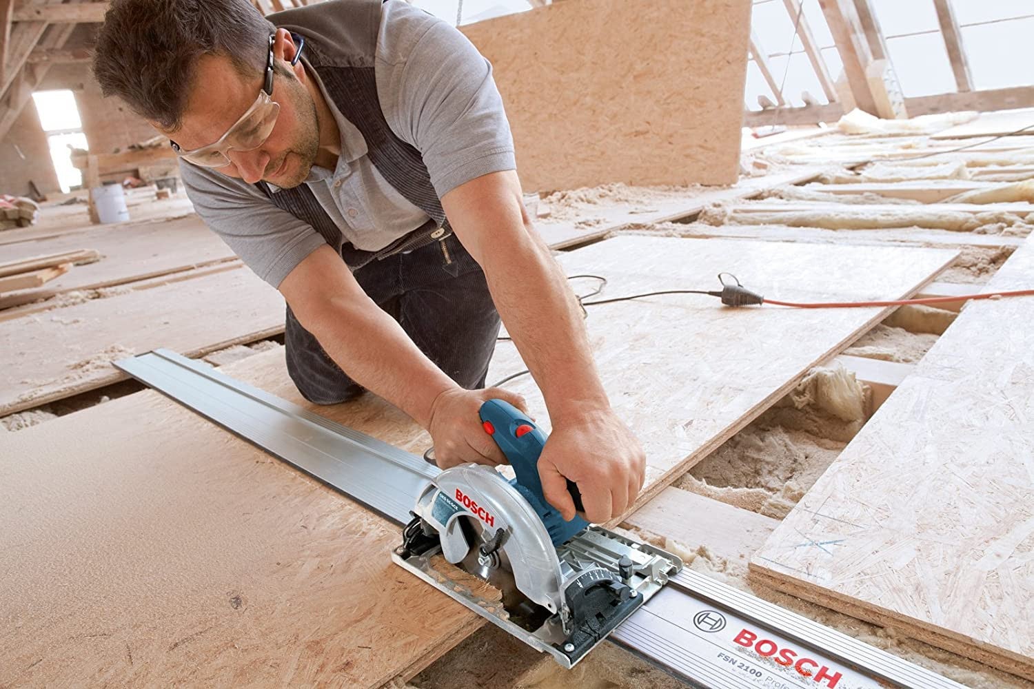 Rail de guidage FSN 800 de longueur 800 mm pour scie circulaire BOSCH 1600Z00005 - 4