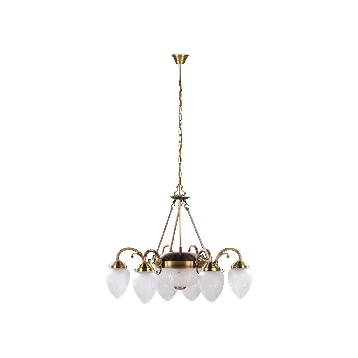Lampa wisząca Annabella brązowo-biała 2xE27x40W metal wym:110x70x70cm IP20 Rabalux