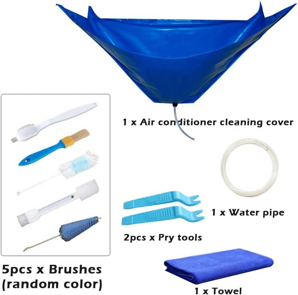 Kit de Nettoyage Climatiseur Split 10 Pièces - Sac de Service Étanche pour Unité Murale, Outils de Nettoyage Système AC Maison - 3